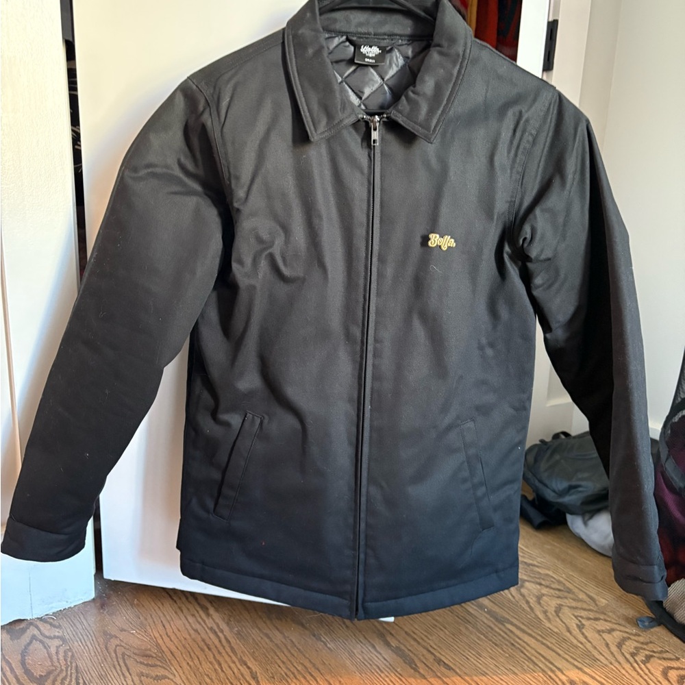 Black Lightweight Casual Jacket with Zipper - Bolla